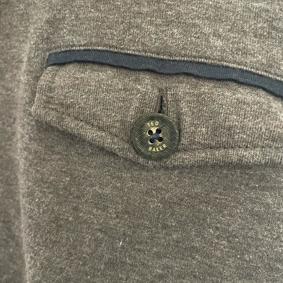 Ted Baker London quarter zip size 4 brown gray - Picture 4 of 5